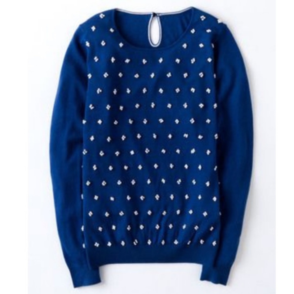Boden, French Knot Sweater, Blue, size 10